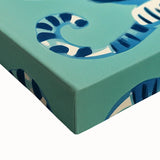 Playroom Wall Art – Fun Blue Cat Illustration for Kids' Decor