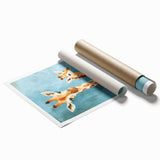 Adorable Giraffe Nursery Wall Art - Kids Room Prints & Decor