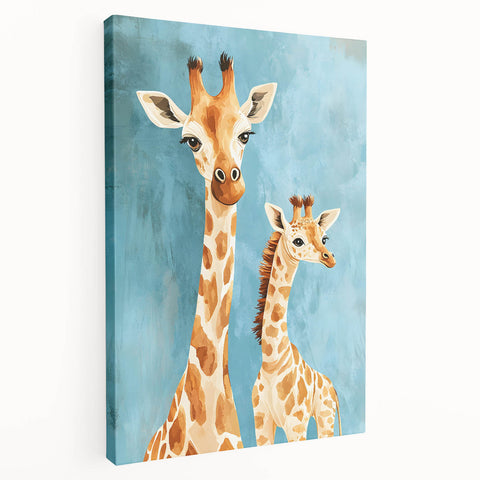 Adorable Giraffe Nursery Wall Art - Kids Room Prints & Decor