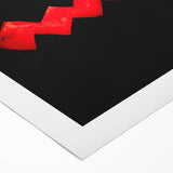 Art deco poster featuring an autumnal scene with orange and brown hues on rolled canvas, suitable for dining room decor.