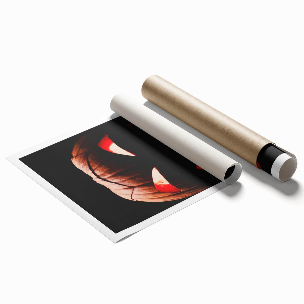Extra large rolled print featuring a detailed floral design in autumnal colors, ideal for classy bathroom wall art.