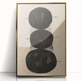 Framed Dining Room Prints – Black & Beige Minimalist Wall Art