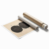 Framed Dining Room Prints – Black & Beige Minimalist Wall Art