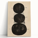 Framed Dining Room Prints – Black & Beige Minimalist Wall Art