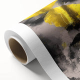 Abstract figurative rolled canvas artwork showcasing vibrant colors and dynamic shapes, elegantly packaged in a protective cardboard tube for easy display.