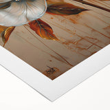 Abstract floral wall art on rolled canvas, showcasing vibrant colors and intricate patterns, ideal for enhancing any modern home decor. Packaged securely in a sturdy tube for safe delivery.