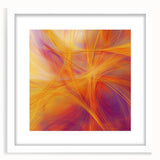 Colorful Abstract Wall Art – Yellow, Orange, and Violet Light Flow