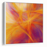 Colorful Abstract Wall Art – Yellow, Orange, and Violet Light Flow