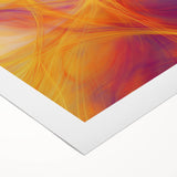 Colorful Abstract Wall Art – Yellow, Orange, and Violet Light Flow