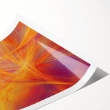 Colorful Abstract Wall Art – Yellow, Orange, and Violet Light Flow
