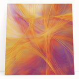 Colorful Abstract Wall Art – Yellow, Orange, and Violet Light Flow