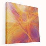 Colorful Abstract Wall Art – Yellow, Orange, and Violet Light Flow