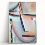 Meditation (1922) - Abstract Expressionist Portrait by Alexej von Jawlensky