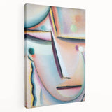 Meditation (1922) - Abstract Expressionist Portrait by Alexej von Jawlensky