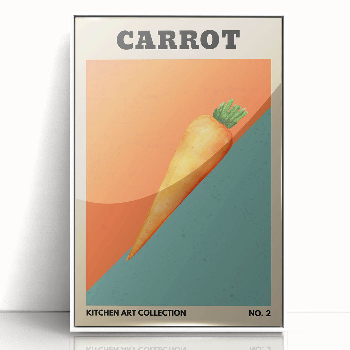 Acrylic print of modern art wall decor featuring a vibrant array of fruits in art deco style, ideal for nursery wall art.