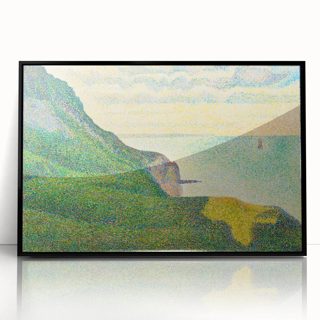 Seascape at Port-en-Bessin by Seurat: Coastal Impressionist Wall Art