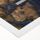 Landscape bridge printed on rolled canvas, showcasing intricate details and vibrant colors, ideal for home decor. Packaged securely in a durable tube for shipping.