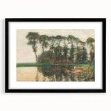 Farmstead Reflections: Modern Wall Art with Nature's Serenity