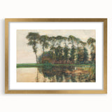 Farmstead Reflections: Modern Wall Art with Nature's Serenity