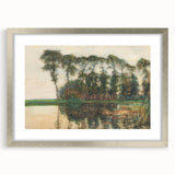 Farmstead Reflections: Modern Wall Art with Nature's Serenity