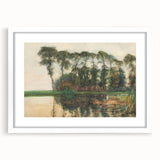 Farmstead Reflections: Modern Wall Art with Nature's Serenity