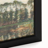 Farmstead Reflections: Modern Wall Art with Nature's Serenity