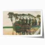 Farmstead Reflections: Modern Wall Art with Nature's Serenity