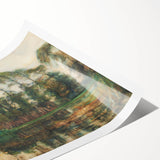 Farmstead Reflections: Modern Wall Art with Nature's Serenity