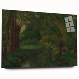 Realism Art Prints - Brook in a Clearing by Gustave Courbet Nature Scene
