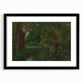 Realism Art Prints - Brook in a Clearing by Gustave Courbet Nature Scene