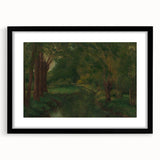 Realism Art Prints - Brook in a Clearing by Gustave Courbet Nature Scene