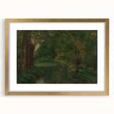 Realism Art Prints - Brook in a Clearing by Gustave Courbet Nature Scene