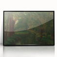 Realism Art Prints - Brook in a Clearing by Gustave Courbet Nature Scene