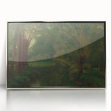 Realism Art Prints - Brook in a Clearing by Gustave Courbet Nature Scene