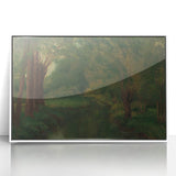 Realism Art Prints - Brook in a Clearing by Gustave Courbet Nature Scene