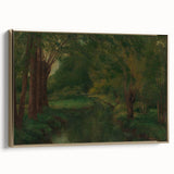 Realism Art Prints - Brook in a Clearing by Gustave Courbet Nature Scene