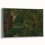 Realism Art Prints - Brook in a Clearing by Gustave Courbet Nature Scene