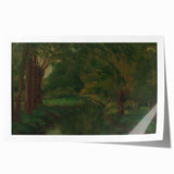 Realism Art Prints - Brook in a Clearing by Gustave Courbet Nature Scene