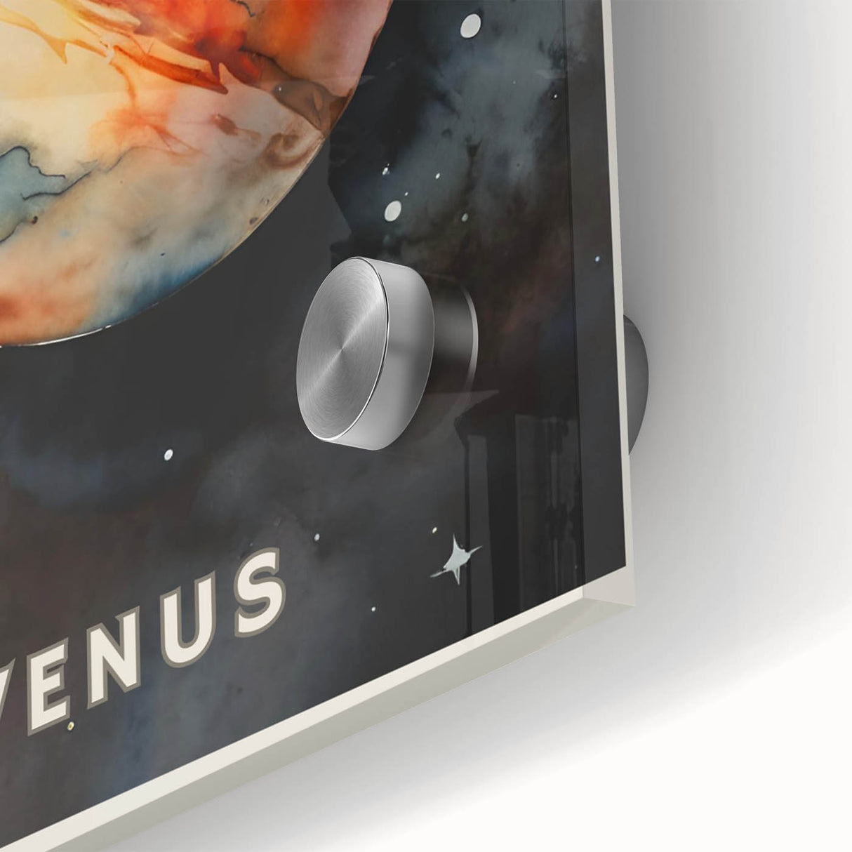 Kids' Room Educational Decor - Venus Planet Space Art Print