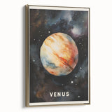 Kids' Room Educational Decor - Venus Planet Space Art Print