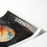 Kids' Room Educational Decor - Venus Planet Space Art Print