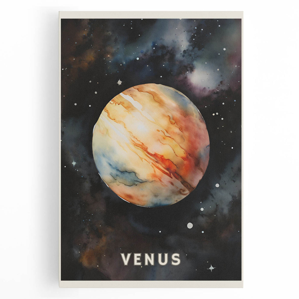 Kids' Room Educational Decor - Venus Planet Space Art Print
