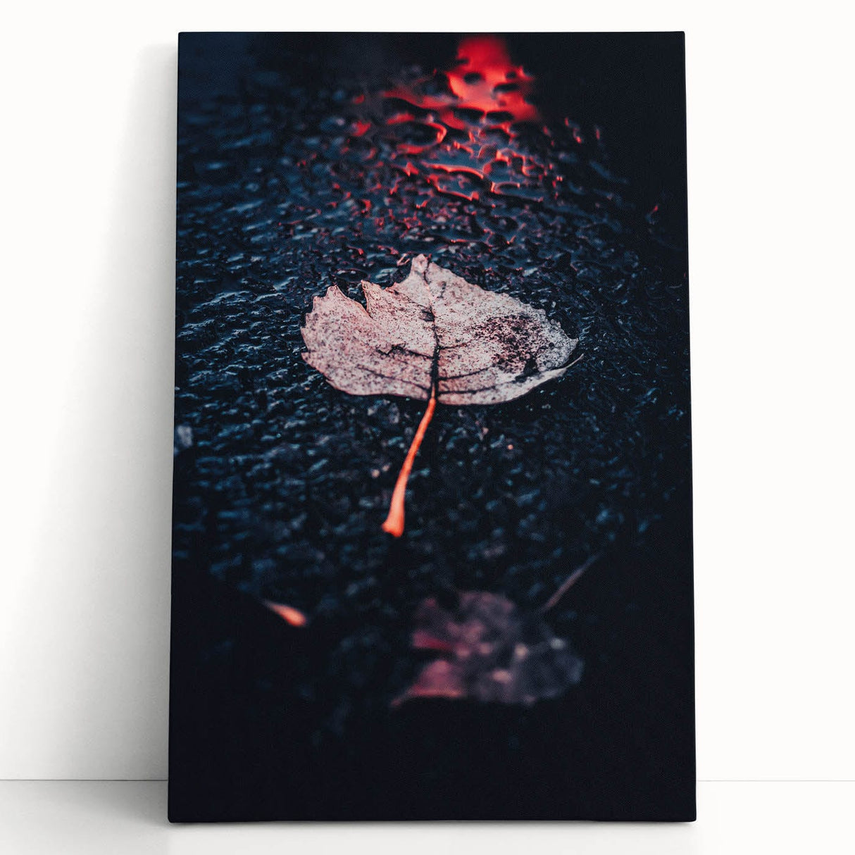 Black and white abstract tree design on large stretched canvas, ideal for kitchen wall art or bedroom ambiance.