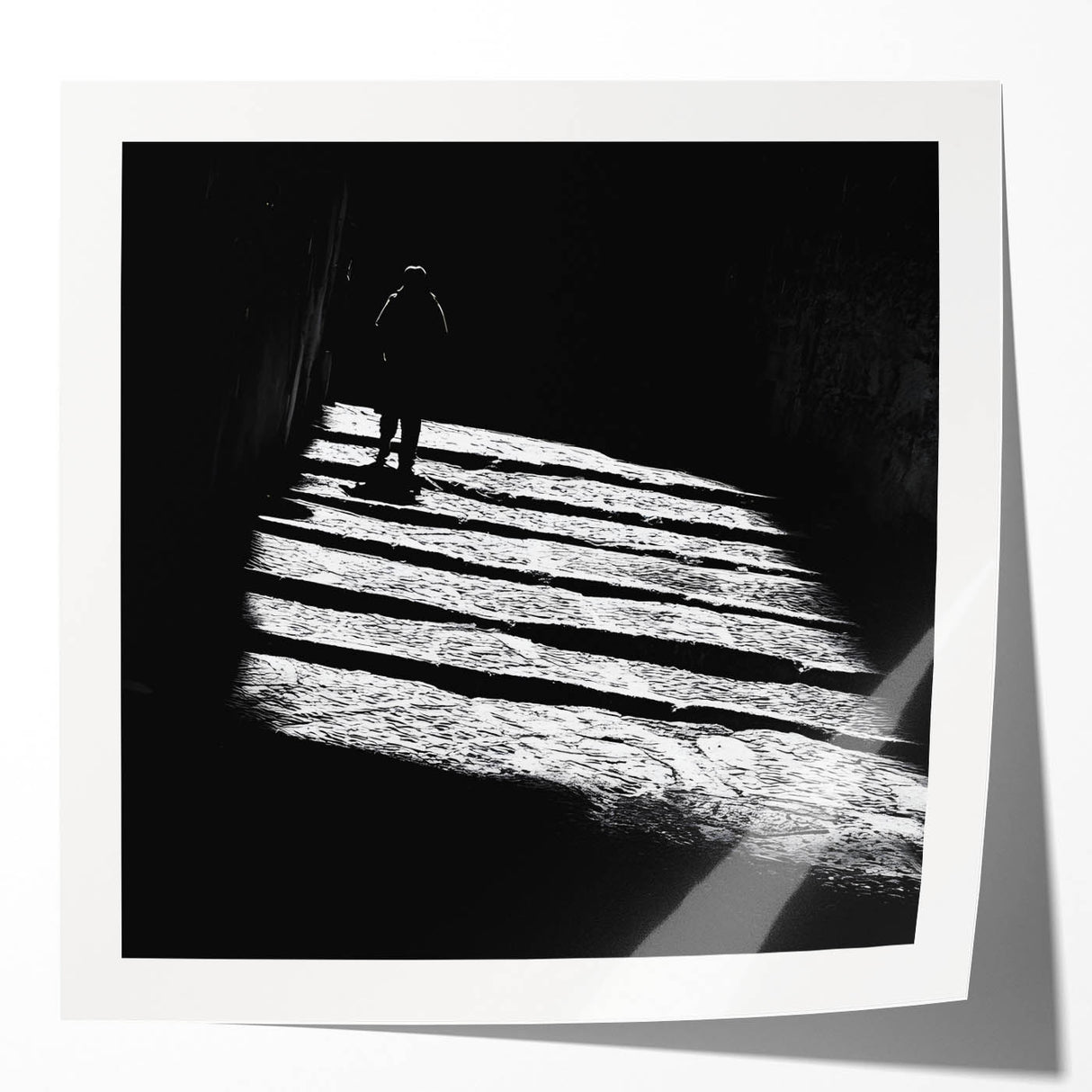Shadowed Path – Emotional Silhouette Fine Art Photography Print