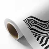 Black & White Optical Illusion Wall Art - Modern Bedroom Decor