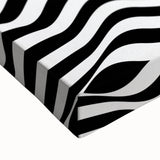 Black & White Optical Illusion Wall Art - Modern Bedroom Decor