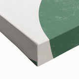 Acrylic Dining Room Artwork – Geometric Green & Black Print