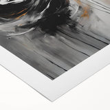 Elegant Abstract Dancer Wall Art – Modern Black & Gold Canvas