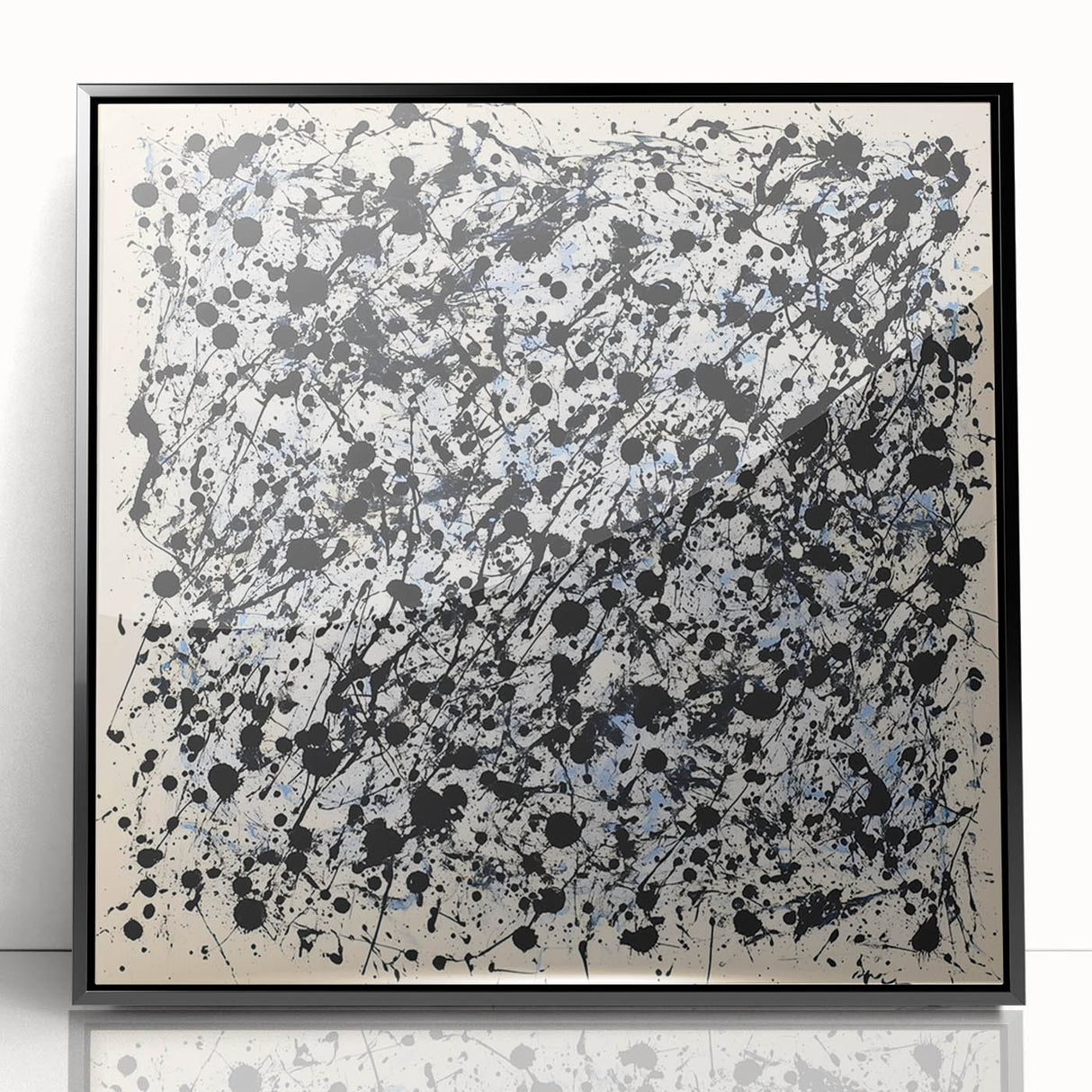 Abstract Office Wall Art - Black & White Modern Office Art Print