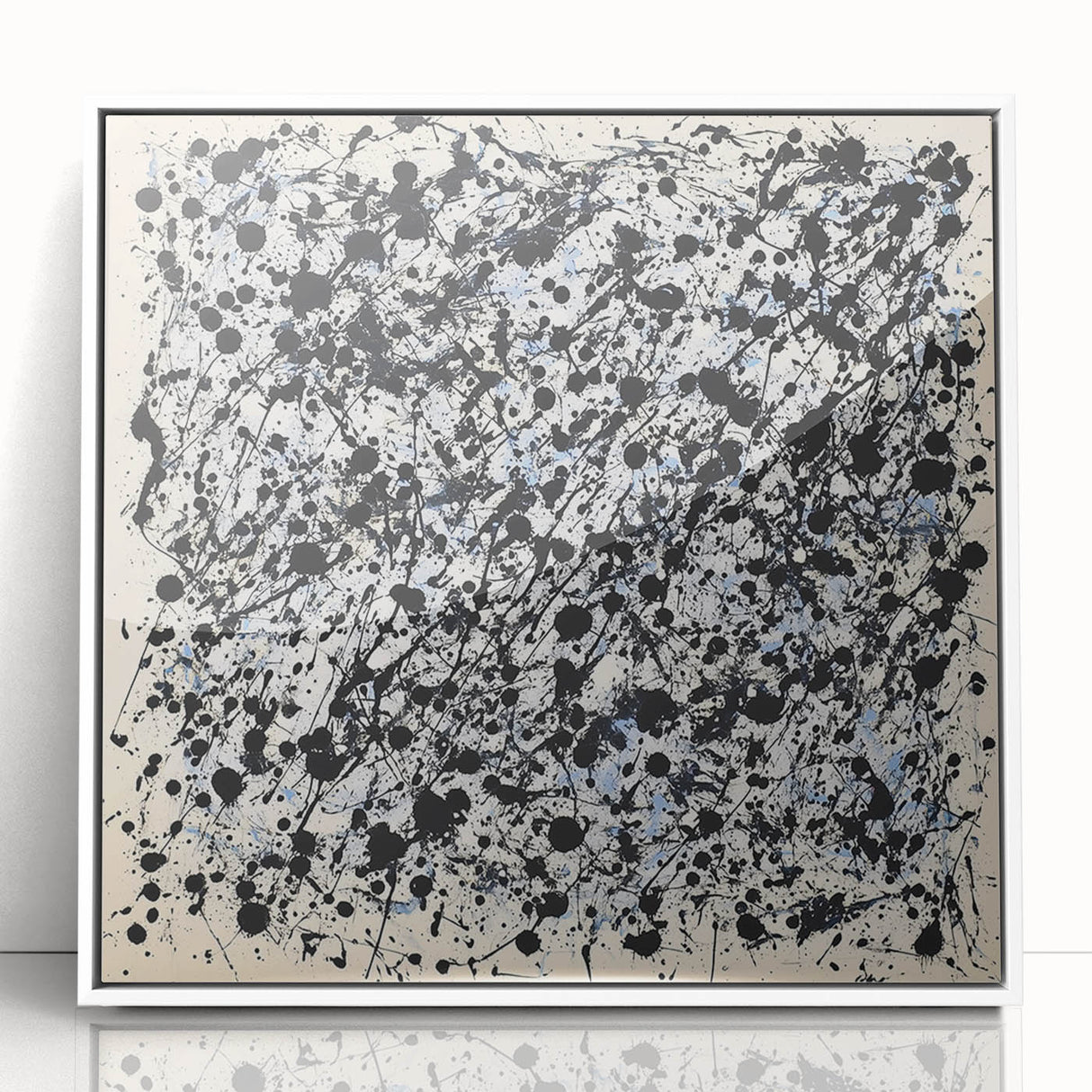 Abstract Office Wall Art - Black & White Modern Office Art Print